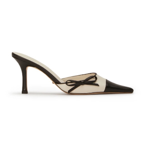 Tony Bianco Shirley Kitten Heels – Bone/Black - Picture 1 of 7